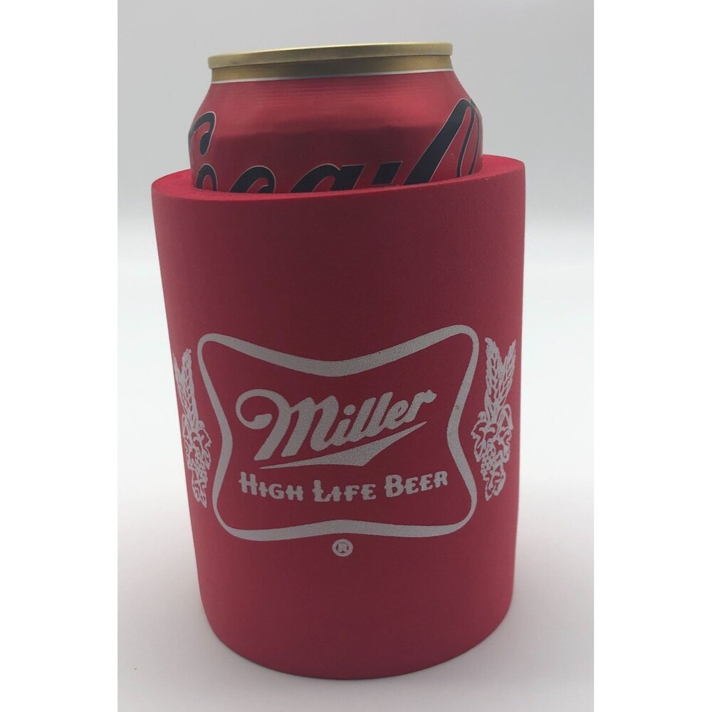 Miller High Life Beer Koozie Red Foam Tailgating Party VINTAGE